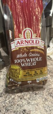 100% Whole Wheat Whole Grains Bread, 100% Whole Wheat
