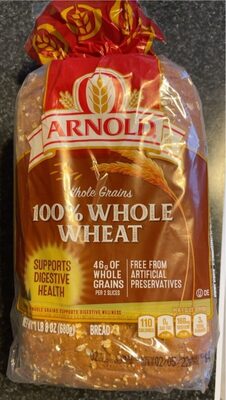100% Whole Wheat Whole Grains Bread, 100% Whole Wheat
