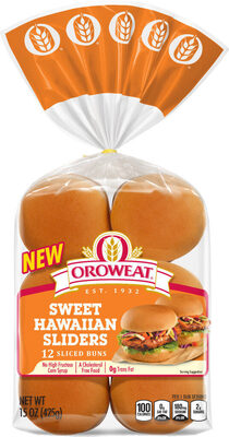 Sweet Hawaiian Sliders Sliced Buns, Sweet Hawaiian Sliders