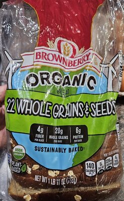 22 Whole Grains & Seeds Organic Bread, 22 Whole Grains & Seeds