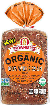 100% Whole Grain Organic Bread, 100% Whole Grain