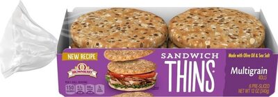 Multigrain Sandwich Thins Rolls, Multigrain