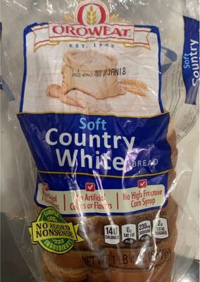 White Country Soft Bread, White