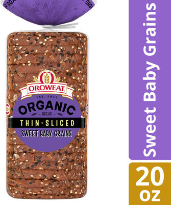 Sweet Baby Grains Organic Thin-Sliced Bread, Sweet Baby Grains