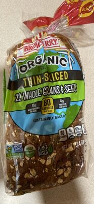 22 Grains & Seeds Organic Thin-Sliced Bread, 22 Grains & Seeds