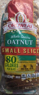 Oatnut Small Slice Bread, Oatnut