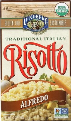 Alfredo Organic Risotto Arborio Rice & Seasoning Mix, Alfredo