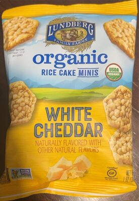 White Cheddar Organic Rice Cake Minis, White Cheddar