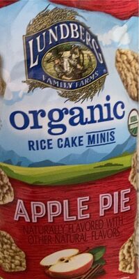 Apple Pie Flavored Organic Rice Cake Minis, Apple Pie