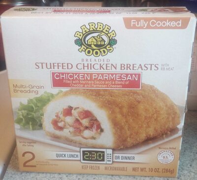 Breaded Stuffed Chicken Breasts With Rib Meat, Chicken Parmesan