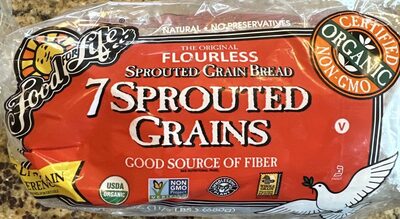 7-Sprouted Grains Flourless Sprouted Grain Bread, 7-Sprouted Grains