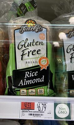 Rice Almond Gluten Free Bread, Rice Almond