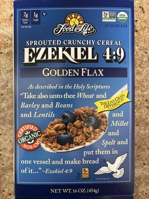 Golden Flax Sprouted Crunchy Cereal, Golden Flax