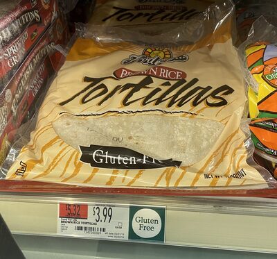 Brown Rice Gluten Free Tortillas, Brown Rice