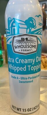 Sweetened Extra Creamy Dairy Whipped Topping, Sweetened