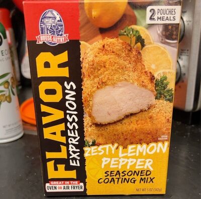 Zesty Lemon Pepper Flavor Seasoned Coating Mix, Zesty Lemon Pepper