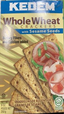 Whole Wheat With Sesame Seeds Crackers