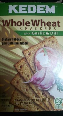 Whole Wheat With Garlic & Dill Crackers