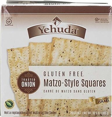 Toasted Onion Gluten Free Matzo-Style Squares, Toasted Onion