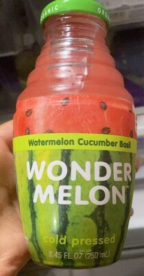 Watermelon Cucumber Basil Cold Pressed 100% Organic Juice, Watermelon Cucumber Basil