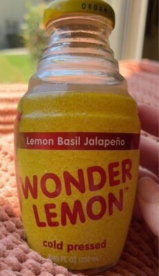 Organic Lemon Basil Jalapeo Cold Pressed Juice, Lemon; Basil; Jalapeo