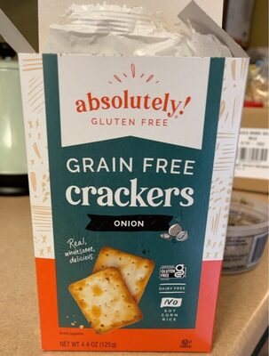 Onion Grain Free Crackers, Onion