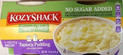 Tapioca Pudding Snack Cups, Tapioca