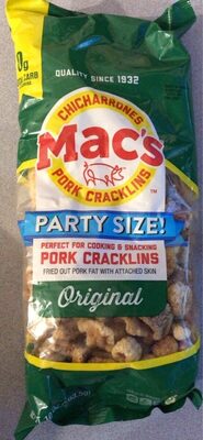 Original Chicharrones Pork Cracklins, Original