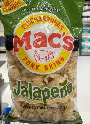 Jalapeno Flavored Fried Pork Skins, Jalapeno