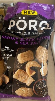 Moky Black Pepper & Sea Salt Artisanal Fried Pork Rinds, Moky Black Pepper & Sea Salt