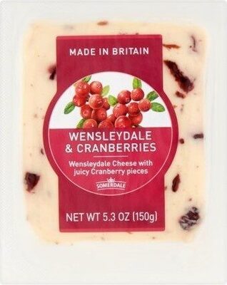 Wensleydale Cheese With Juicy Cranberry Pieces