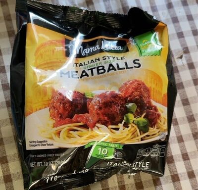 Italian Style Dinner Size Meatballs Made With Beef, Pork, Turkey