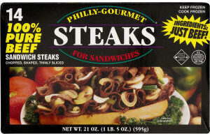 100% Pure Beef Sliced Steaks