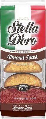 Stella D'oro Almond Toast Crunchy Coffee Treats Cookies, 6.6 Oz