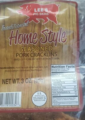 Traditional Home Style Seasoned Pork Cracklins, Traditional Home Style