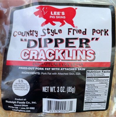 Dipper"" Country Style Fried Pork Cracklins, Dipper""