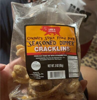 Country Style Fried Pork ""Seasoned Dipper"" Cracklins, Country Style Fried Pork