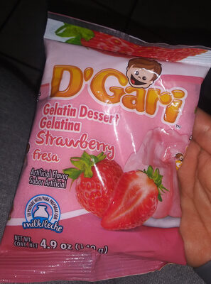 D'Gari, Gelatin Dessert, Strawberry, Strawberry
