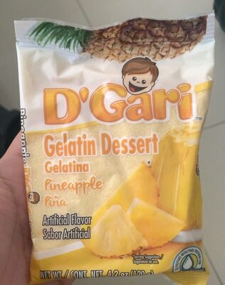 Pineapple Flavor Gelatin Dessert, Pineapple