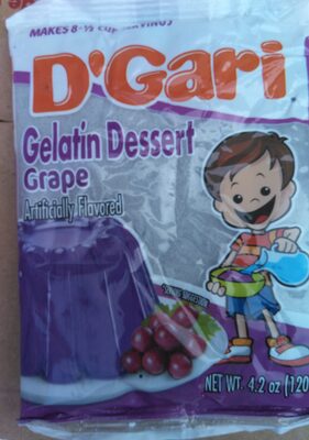 Grape Flavor Gelatin Dessert, Grape