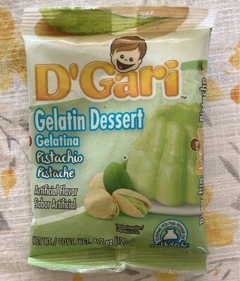 Pistachio Flavor Gelatin Dessert, Pistachio