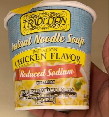 Cholesterol Free Imitation Chicken Flavor Instant Noodle Soup, Chicken