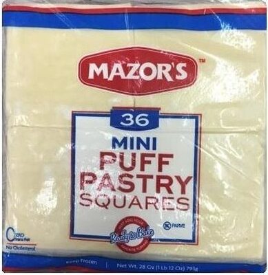 36 Mini Puff Pastry Squares