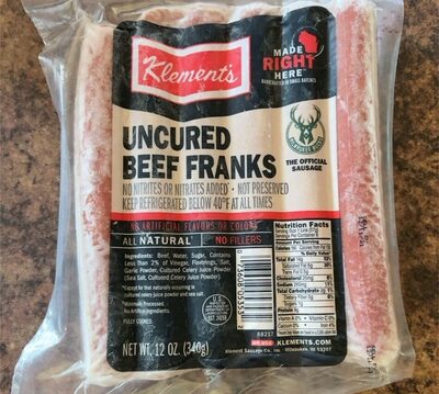Uncured Beef Franks, Uncured Beef