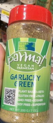 Garlicky Green Vegan Parmesan Alternative, Garlicky Green