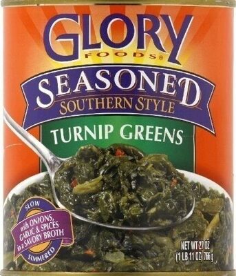 Seasoned Southern Style Turnip Greens, Seasoned Southern Style