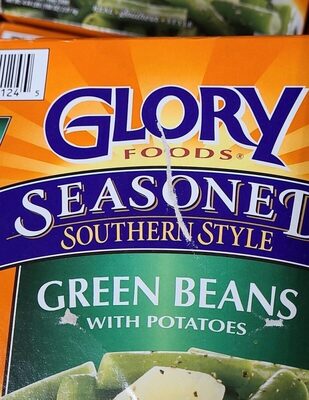 Seasoned Southern Style Green Beans With Potatoes, With Potatoes
