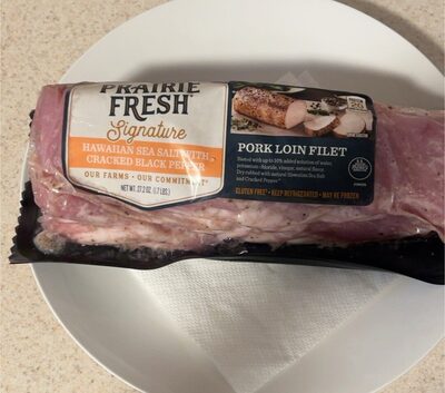 Hawahan Sea Salt With Cracked Black Pepper Pork Loin Filet, Hawahan Sea Salt With Cracked Black Pepper