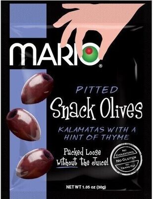 Pitted Kalamatas Snack Olives With A Hint Of Thyme, Hint Of Thyme