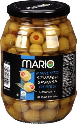 Pimiento Stuffed Green Olives, Pimiento Stuffed